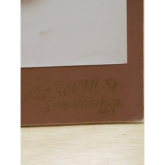 Antique Cabinet Card Baby Infant c1880s McMillan Photographer Springfield MO - Picture 8 of 11